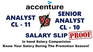 Accenture Analyst vs Senior Analyst Salary Slip | Accenture Salary Slip after 3 years of experience