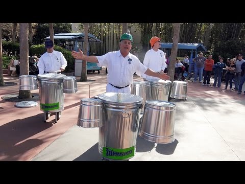 JAMMitors Trash Can Musical Group -  Future World East Epcot - Walt Disney World