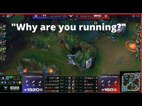 Faker says come at me in a 1v3