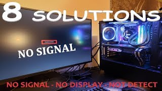 HOW TO FIX COMPUTER NO DISPLAY OR NO SIGNAL MONITOR ? 2019