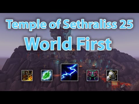 [8.2.5] World First Temple of Sethraliss +25 | Elemental Shaman PoV