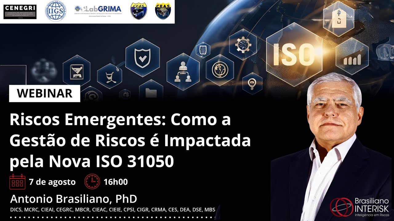 Webinar Riscos Emergentes Como a Gestão de Riscos é Impactada pela Nova ISO 31050