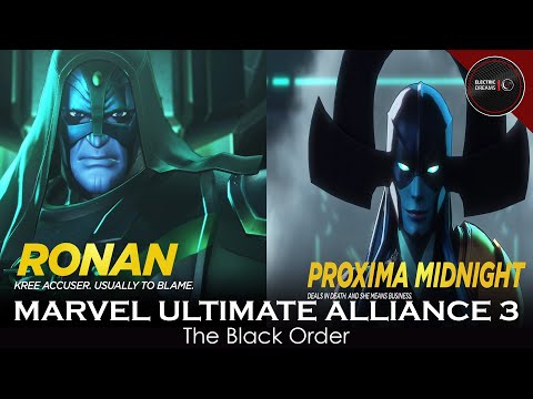 Marvel Ultimate Alliance 3: The Black Order - Ronan Boss Fight + Proxima Midnight Cutscenes