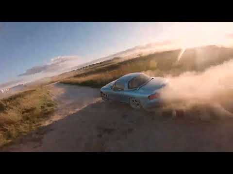 FAST MIATA TURBO RALLY ACTION ON GRAVEL