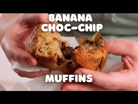Easy Banana Choc-Chip Muffin Recipe | Michelle Morfett