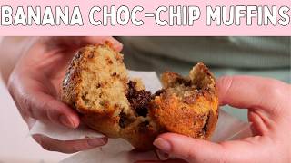 Banana chocolate chip muffin recipe - Bakery style