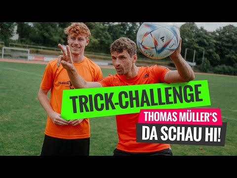 Trick-Challenge von FC Bayern-Stürmer Thomas Müller und Jannik Freestyle
