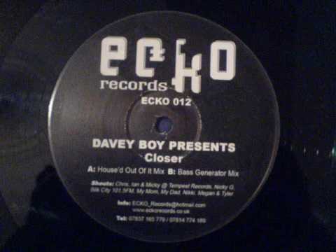 Closer (Housed Out Of It Mix) - Davey Boy Presents - Ecko Records (Side A)
