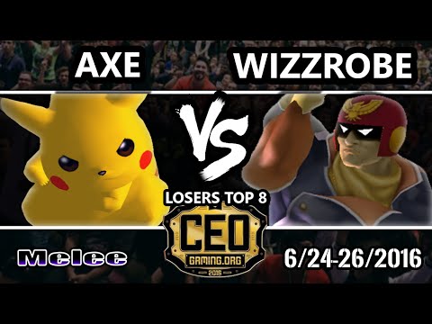 CEO 2016 SSBM - Tempo | Axe (Pikachu) Vs. COG | Wizzrobe (Captain Falcon) Smash Melee Losers Eighths