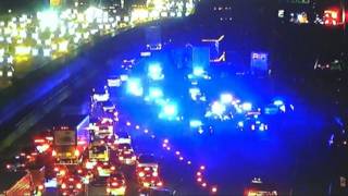 First Alert Traffic: All lanes blocked on I-75 at Delk Road due to crash