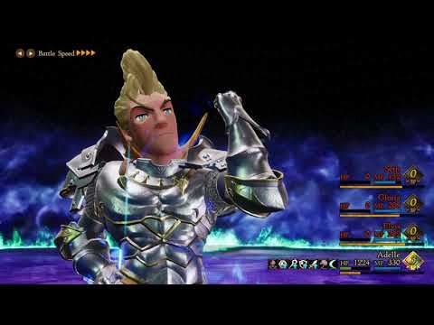 Bravely Default II Solo Challenge - Selene, Dag, Lily & Roddy vs Adelle (level 31)