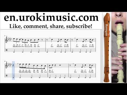 Recorder lessons (B.) Ariana Grande - Breathin Sheet Music Tutorial um-ih352