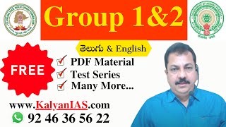 APPSC & TSPSC | Group 1 and 2 Online Classes | 100% Guaranteed Syllabus - KalyanIAS.com