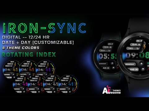 IronSync - Digital Watch Face video thumbnail