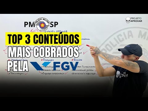 Conteúdos mais cobrados pela FGV (PMSP - todas matérias)