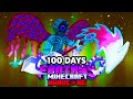 I Survived 100 Days In FANTASY Minecraft Hardcore