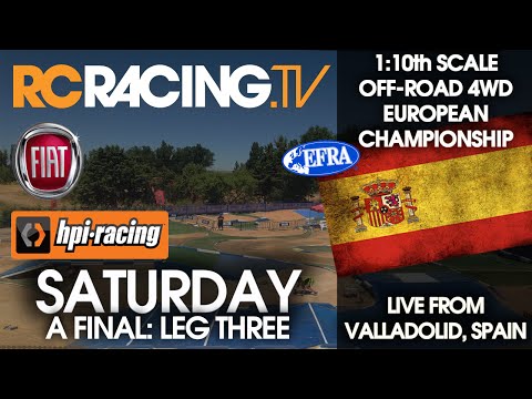 EFRA 1/10th 4WD Off Road Euros 2016 - Saturday - A Final 3rd Leg