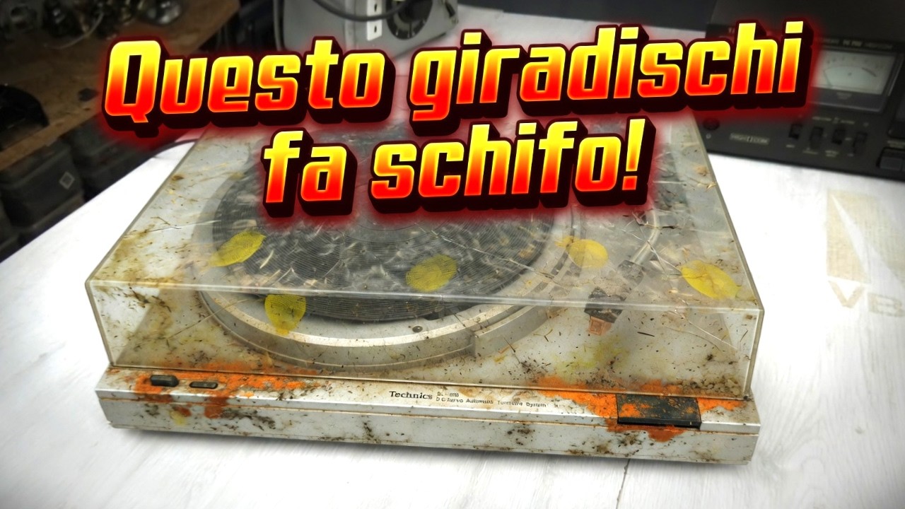 Questo giradischi fa schifo! - Technics SL-303, riparo un giradischi per audiofili supereconomici