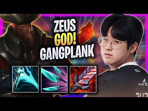 ZEUS IS A GOD WITH GANGPLANK! - T1 Zeus Plays Gangplank TOP vs Jax! | Season 2023