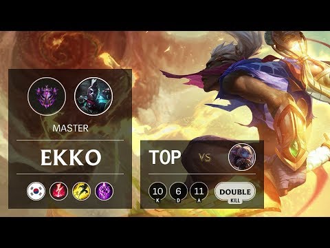 Ekko Top vs Poppy - KR Master Patch 9.16