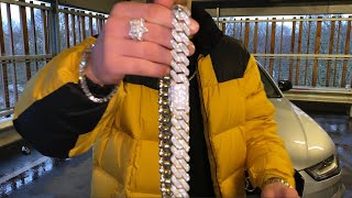 2024 MOST AFFORDABLE ICED CHAIN - Adamans 20MM Monaco Chain