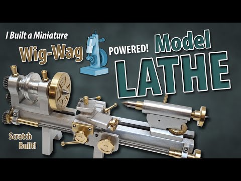I made a Miniature Model LATHE from scrap metal!