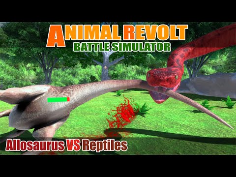 Allosaurus vs Reptiles - Animal Revolt Battle Simulator