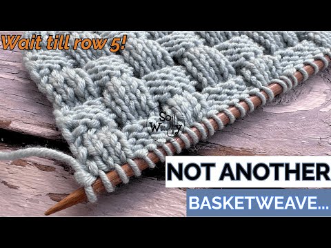 The Basketweave Knit Stitch With a Twist: An Old Favorite Redefined! - So Woolly