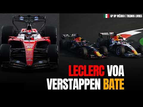 GP DO MÉXICO: LECLERC SOBRA E VERSTAPPEN E LAWSON BATEM.