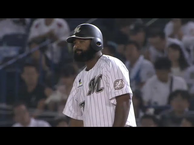 【2回裏】チャンス逃さず!! マリーンズ・ナバーロ 詰まりながらも先制タイムリー!! 2016/10/5 M-E