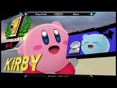 Game On Expo Smash 4 Round 1 - King of Gods (Kirby) vs Mateo (Bowser Jr./Kirby)