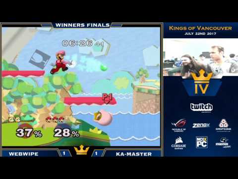 Webwipe (Jigglypuff) vs. Ka-Master (Luigi) at Kings of Vancouver IV