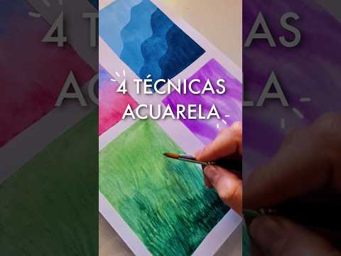 4 Essential Watercolor Techniques 👌🎨 | #shorts #art #watercolor #watercolorpainting