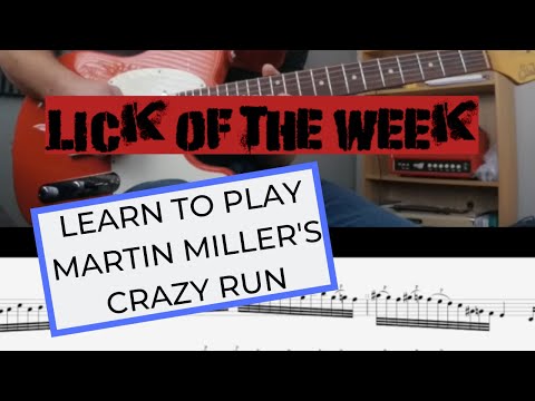 Martin Miller's crazy run from Still Got The Blues | Lick of the week #2