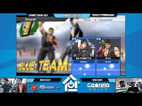 Gwinnett Brawl July 2018 - ScAtt/Wrath Vs Spike/Danye - Smash 4 Doubles W. Round 2