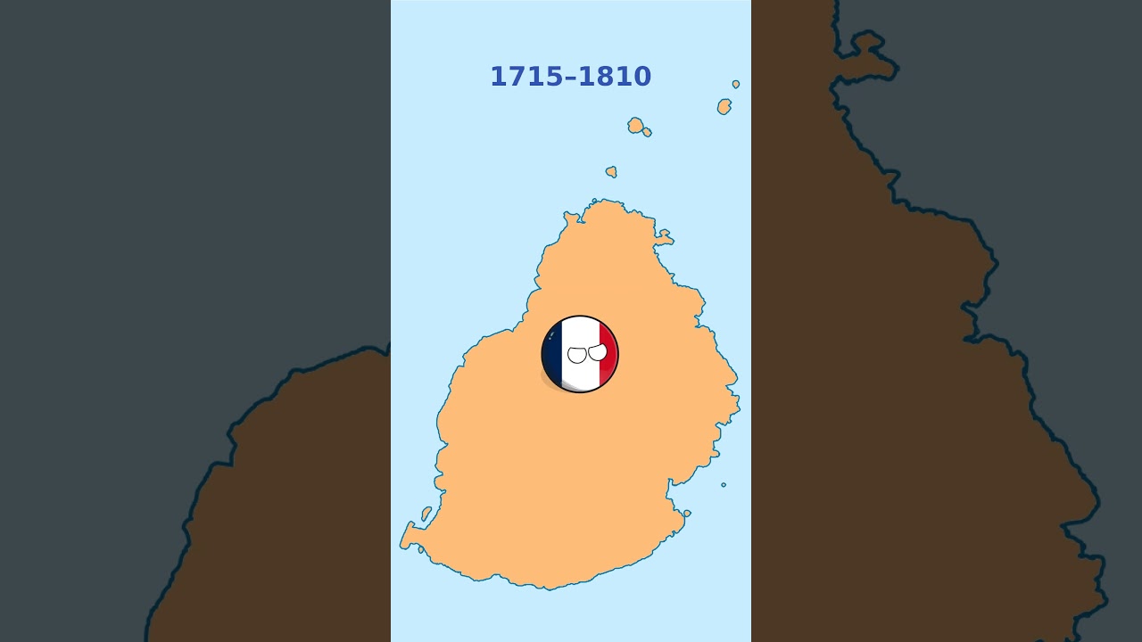 History of Mauritius 🇲🇺 #history #countryballhistory #geography #map #mauritius