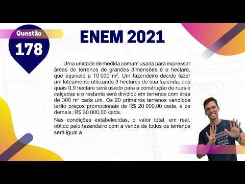 (Q.178 | Azul) ÁREA de TERRENOS - ENEM 2021