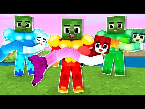 GA Animations - Monster School : Baby Zombie x Squid Game Doll Pregnant Mermaid -  Minecraft Animation