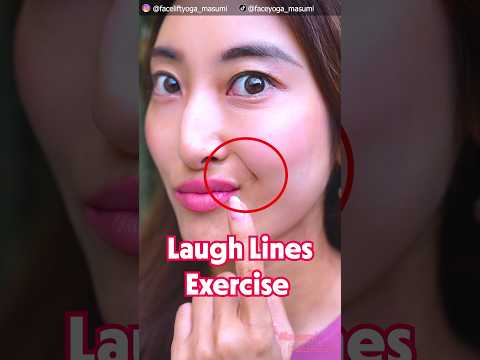 Laugh Lines Removal Stretch!🔥 Reduce Smile Wrinkles, Nasolabial Folds #shorts #antiaging