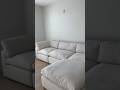 LOVE my couch from ​⁠​⁠​⁠​⁠@wayfair! #beigeaesthetic #homeinspo #unboxing #newapartment #homedecor