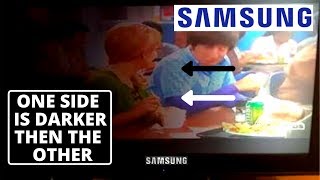 How to fix SAMSUNG TV Screen One Side is Darker than the other || LED TV Black Screen Easy Fixes