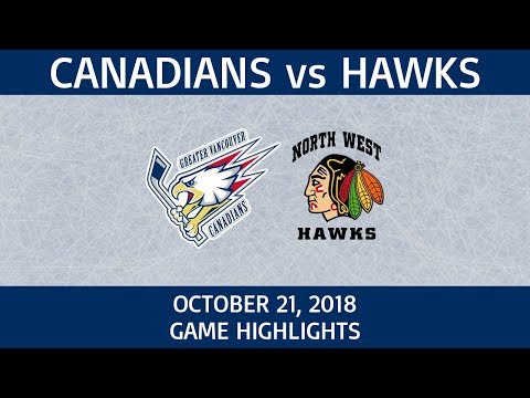 GV Canadians Major vs Vancouver NW Hawks | BCMML Highlights | Oct 21 2018