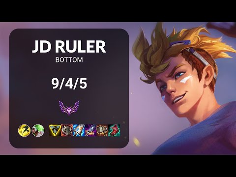 JD Ruler Ezreal vs Tristana BOTTOM - KR  Patch 13.14