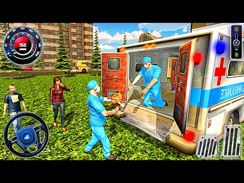 Rescue Ambulance Dog Simulator - 911 Save Cute Puppy City Van Drive - Best Android GamePlay