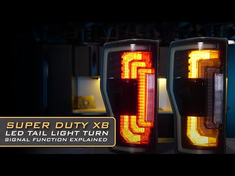 Super Duty XB LED Tail lights - Rear Turn Signal Explained! Red or Amber Blinkers?