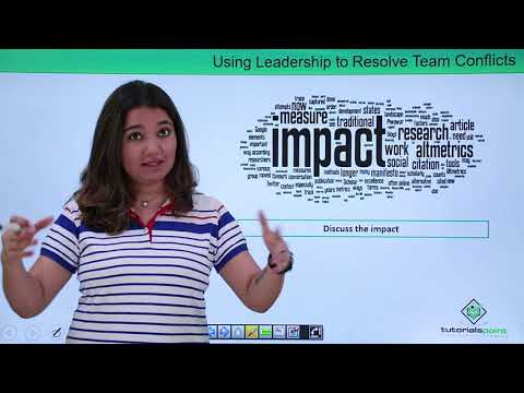 Using Leadership to resolve team conflicts