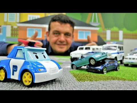 Colección de coches de policía. Vídeos de juguetes para niños