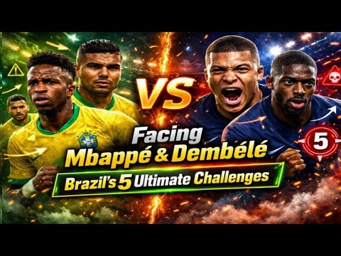 Facing Mbappé & Dembélé: Brazil’s 5 Ultimate Challenges Explained