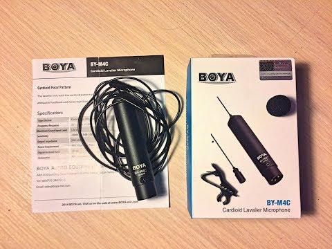 Prisegamas kardioidinis mikrofonas Boya BY-M4C