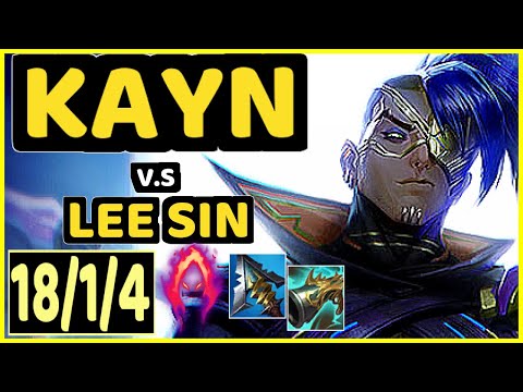 KAYN vs LEE SIN - 18/1/4 KDA JUNGLE CHALLENGER GAMEPLAY - BR